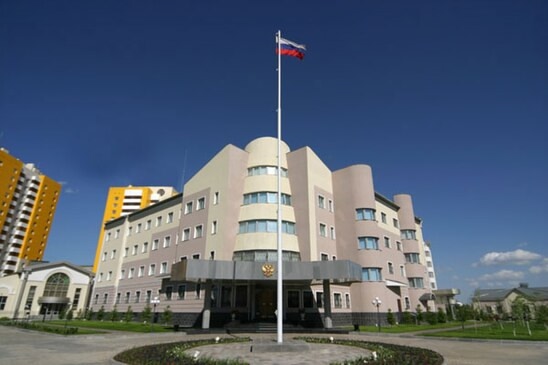 Территория посольства Российской Федерации в Казахстане, г. Астана.